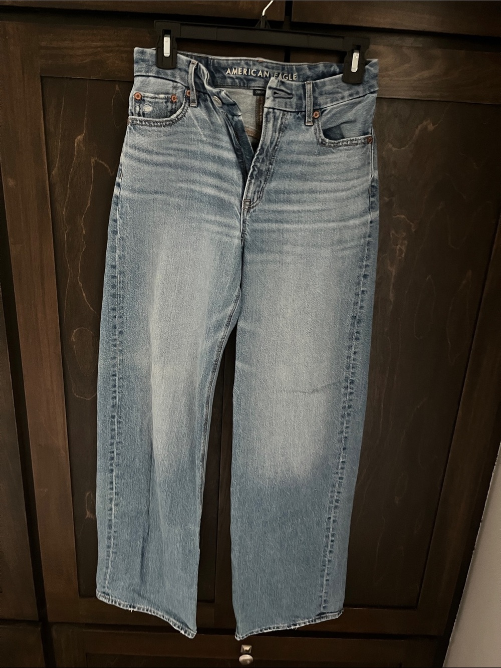 American Eagle Outfitters Light Blue High Rise, Baggy Jeans